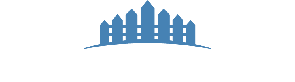 all county fence logo white